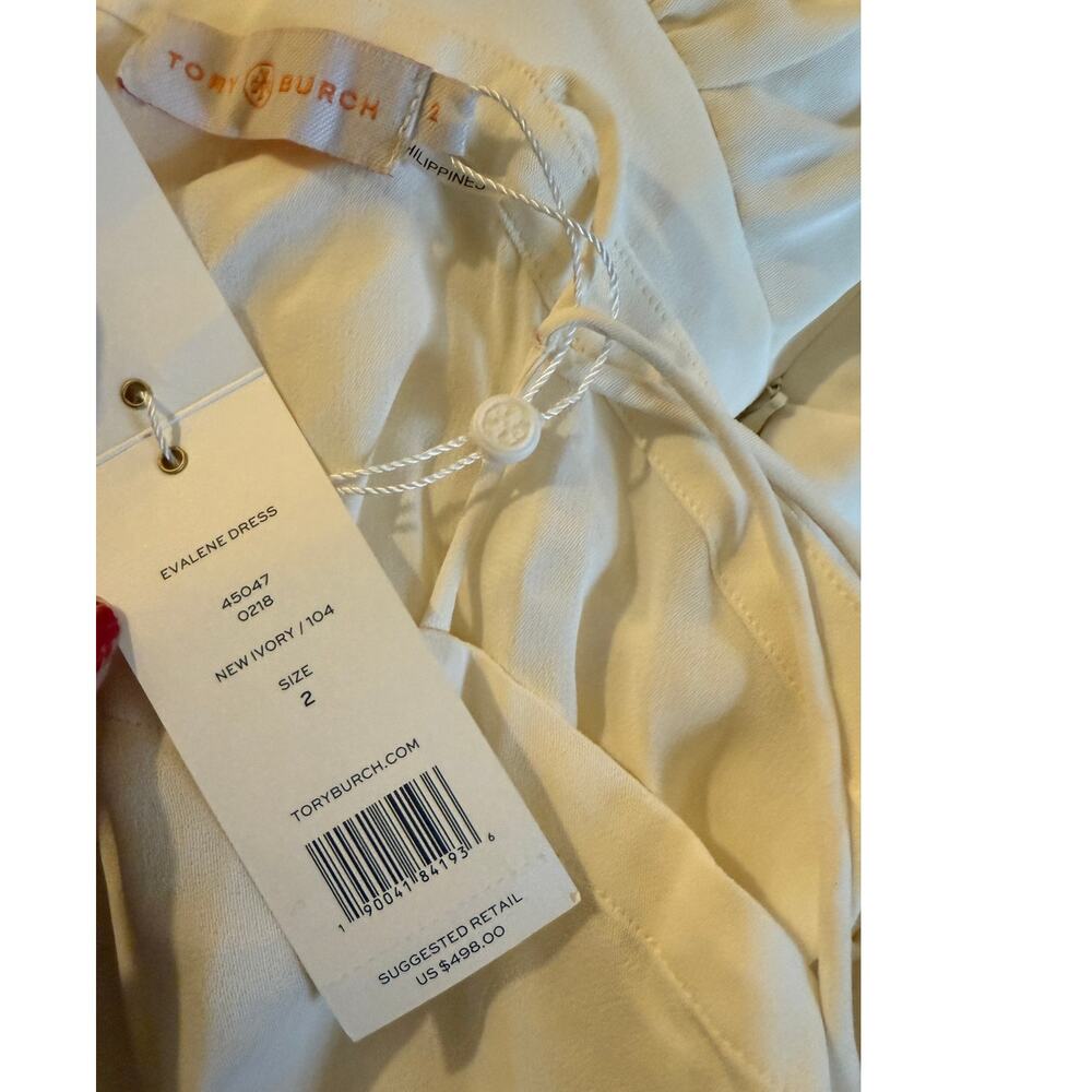 NWT! Tory Burch 2 GRECIAN $498 Ivory Draped Gown Maxi Dress Wedding White Bridal - Picture 13 of 13